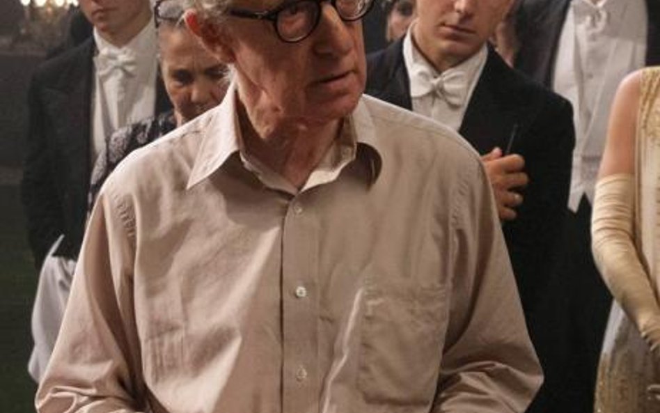 Woody Allen na planie „Magii w blasku księżyca”
