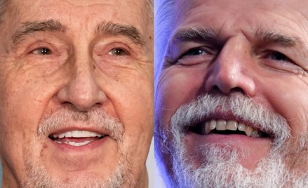 Andrej Babiš (z lewej, 1,952 mln głosów) i Petr Pavel (1,975 mln głosów)
