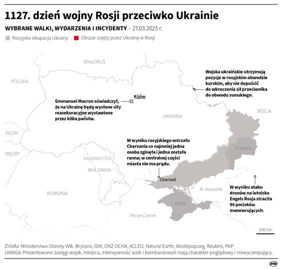 Tak wyglądała sytuacja na froncie 27 marca