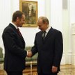 Donald Tusk i Władymir Putin na Kremlu