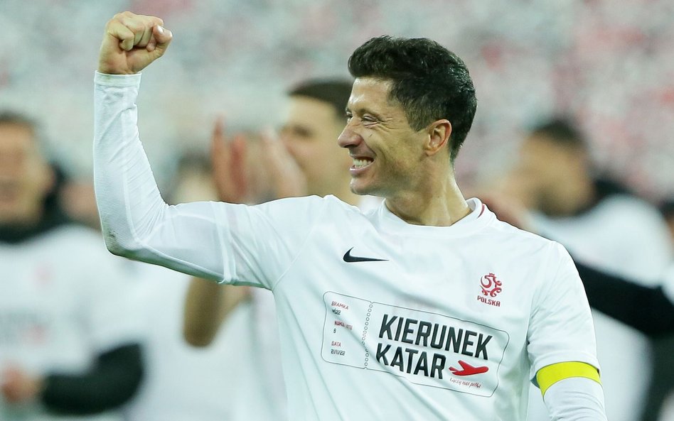 Robert Lewandowski po wygranym przez Polaków meczu ze Szwecją