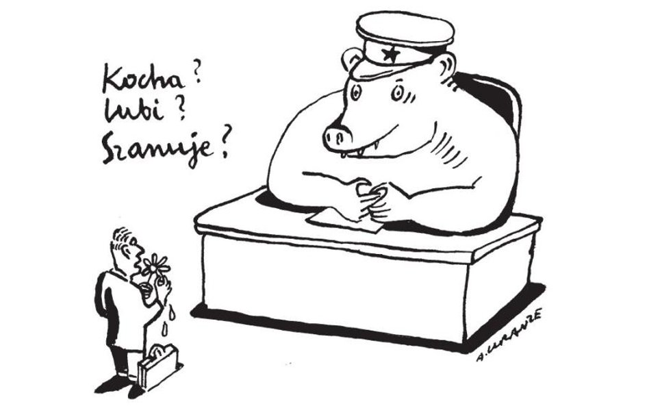 Komentarz rysunkowy. Kocha? Lubi? Szanuje?