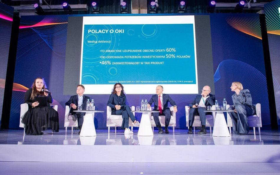 Uczestnicy debaty „OKI – brakujący element architektury rynku kapitałowego”. Fot. JACEK TURCZYK/mpr