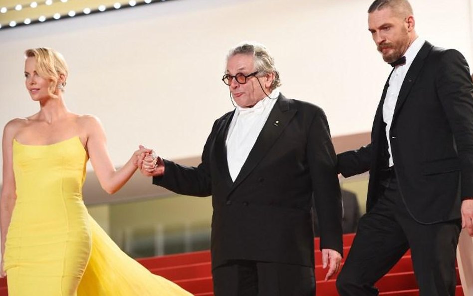 Charlize Theron, George Miller i Tom Hardy w Cannes
