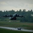 Airbus A400M należący do Royal Air Force (RAF) w trakcie startu z bazy Joint Base Elmendorf-Richards