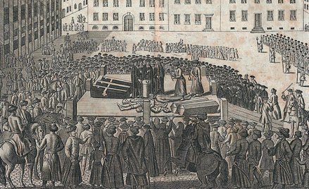 7 grudnia 1724 r. kat najpierw ściął burmistrza Rösnera, a potem pozostałych osądzonych luteran