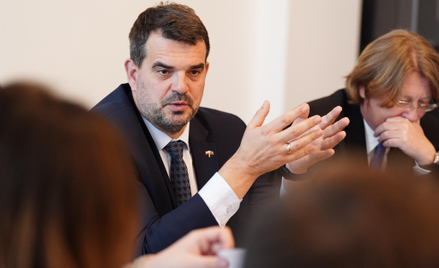 Wiceminister rozwoju Jacek Tomczak na środowej prezentacji założeń ustawy o REIT-ach.