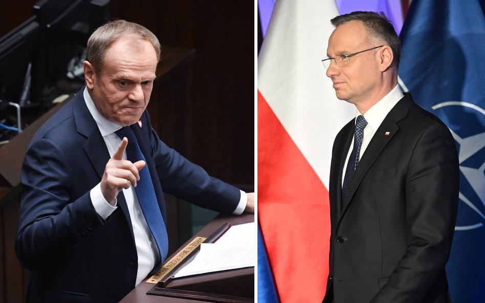 Donald Tusk i Andrzej Duda