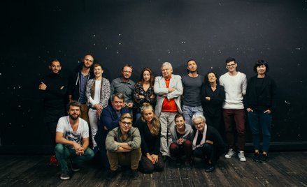 Ekipa „Wiśniowego sadu” w czasie prób.