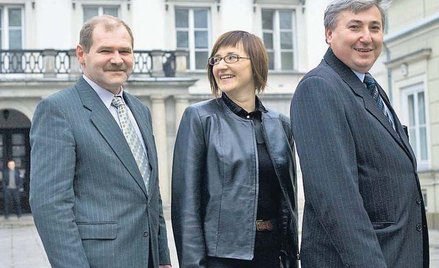 Lech Bartold (pierwszy od lewej), Anna Zaniewicz-Klimczuk oraz Wojciech Książek chcą promować w Pols