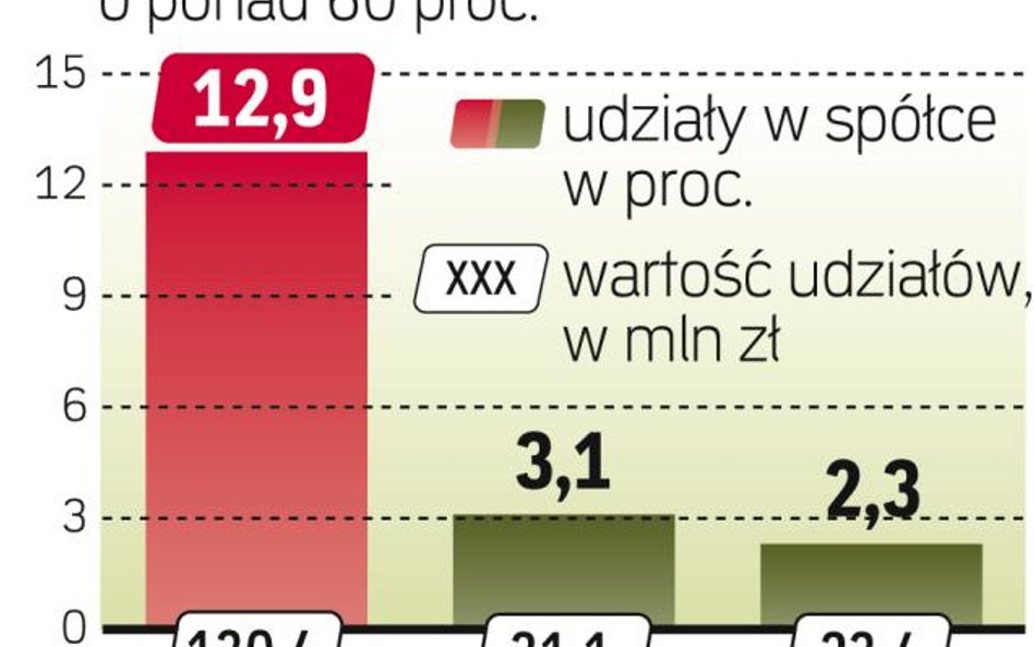 Duże OFE, duże udziały