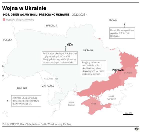 Tak wyglądała sytuacja na froncie w 1405 dniu wojny
