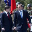 Premier Turcji Ahmet Davutoglu i premier Australii Tony Abbott