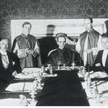 Podpisanie konkordatu pomiędzy Watykanem a III Rzeszą, 20 lipca 1933 r. Siedzą od lewej: prałat Ludw
