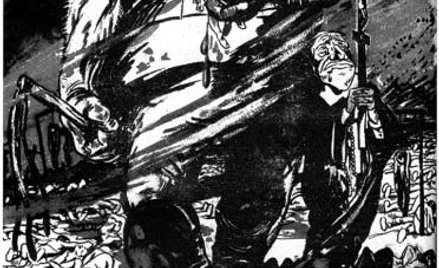 „Knutem i krzyżem. Pańska przechadzka po zachodniej Ukrainie”. Karykatura sowiecka z 1930 r.