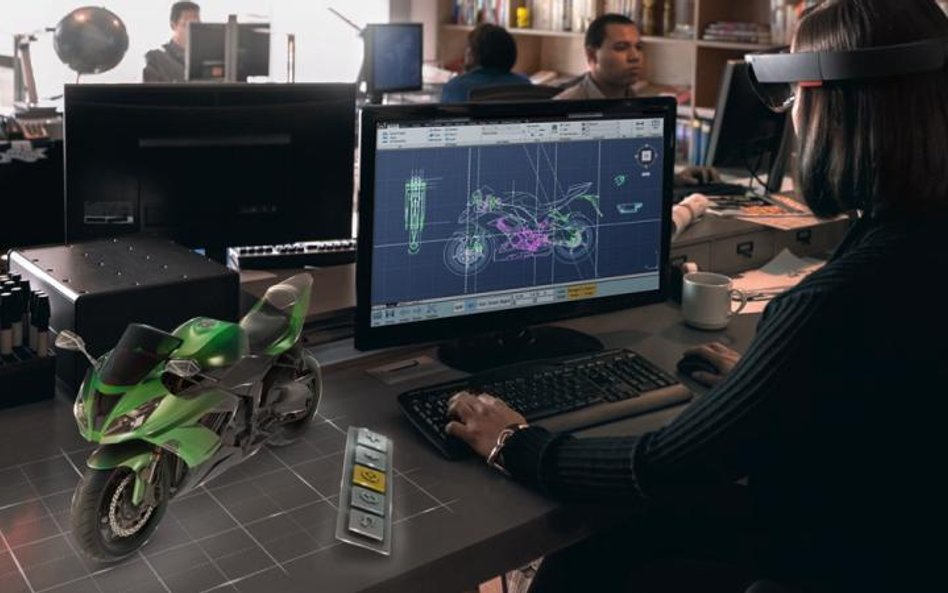 Okulary Microsoft HoloLens dają złudzenie przenikania się świata wirtualnego i realnego.