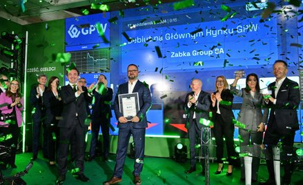 Tomasz Suchański, prezes Grupy Żabka, jest zadowolony z debiutu na warszawskim parkiecie