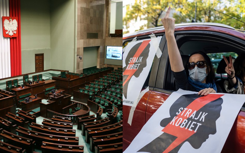 Zakaz aborcji, Sejm głosuje, a Solidarność wychodzi