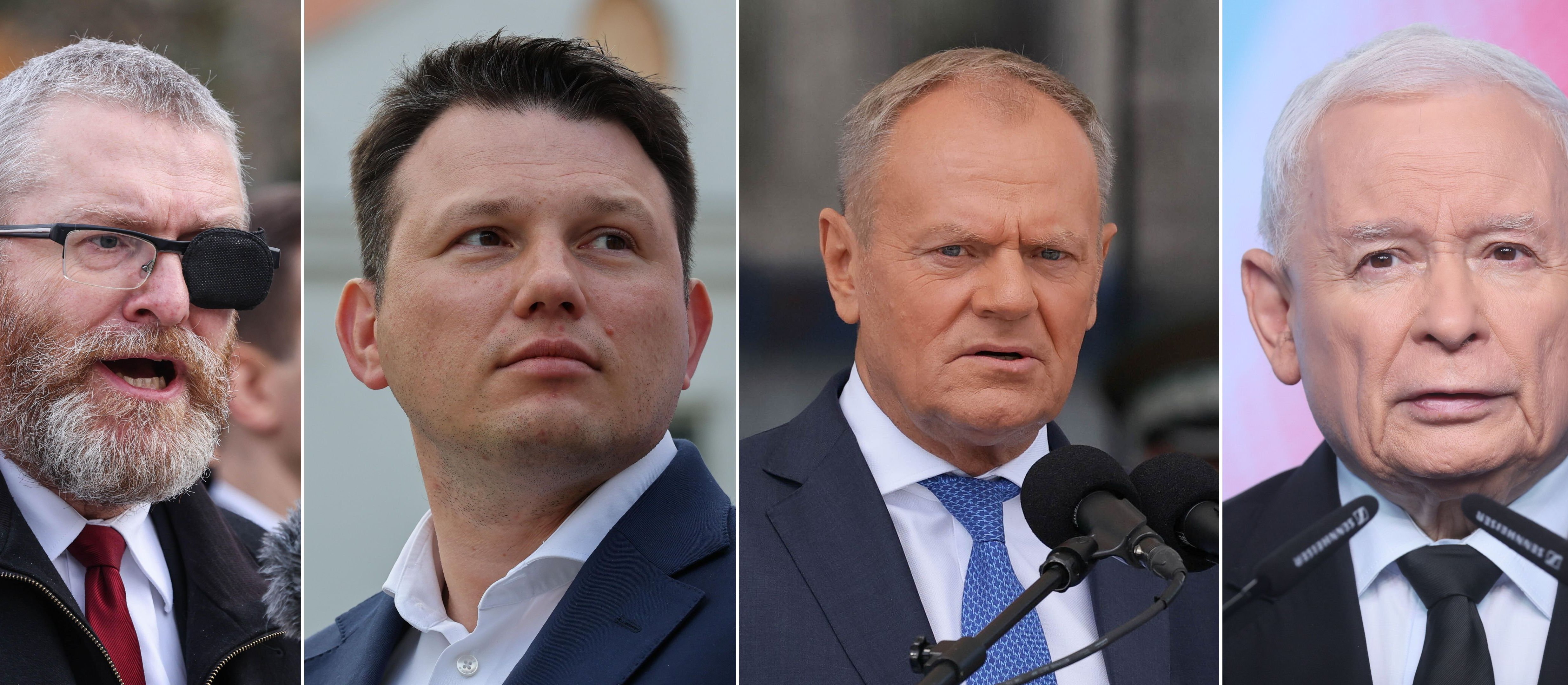 Sondaż: Która partia najlepiej reprezentuje wyborców prawicowych? Donald Tusk przed Grzegorzem Braunem