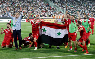 Syryjczycy świętują po zwycięskim remisie z Iranem 2:2