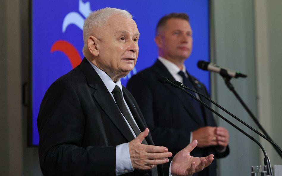 Jarosław Kaczyński i Przemysław Czarnek