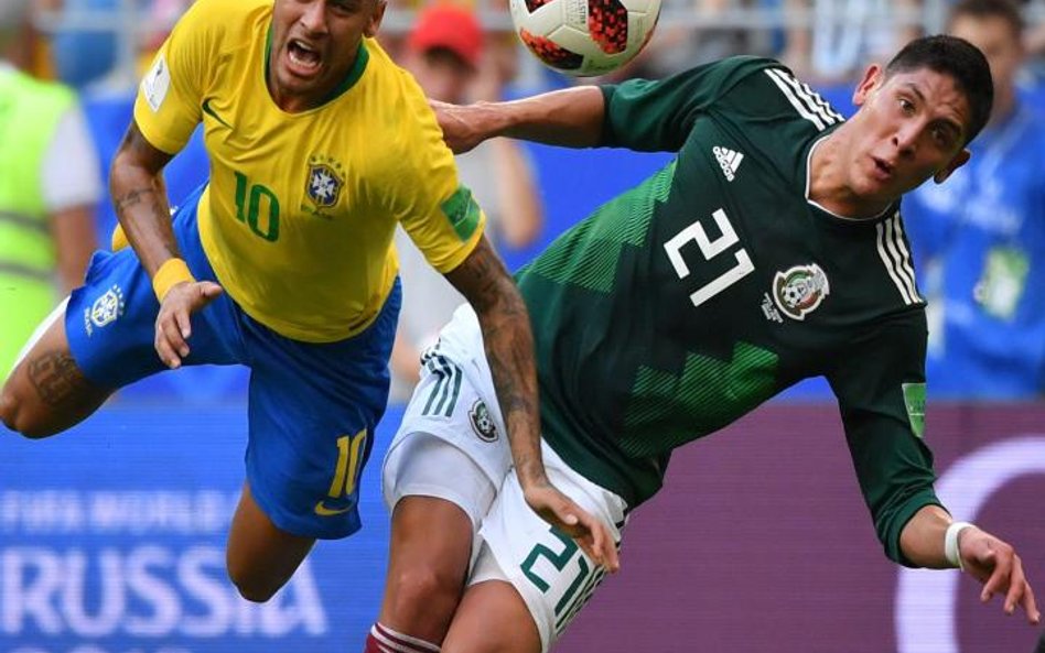 Neymar i Edson Alvarez. Meksykanie ostro traktowali brazylijskiego gwiazdora