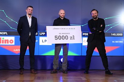 Marcin Kucharczyk - laureat III miejsca w Parkiet Challenge 2023