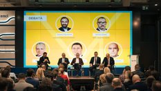 Uczestnicy panelu „Jak inwestycje i najnowsze technologie wpływają na rozwój ubezpieczeń korporacyjn