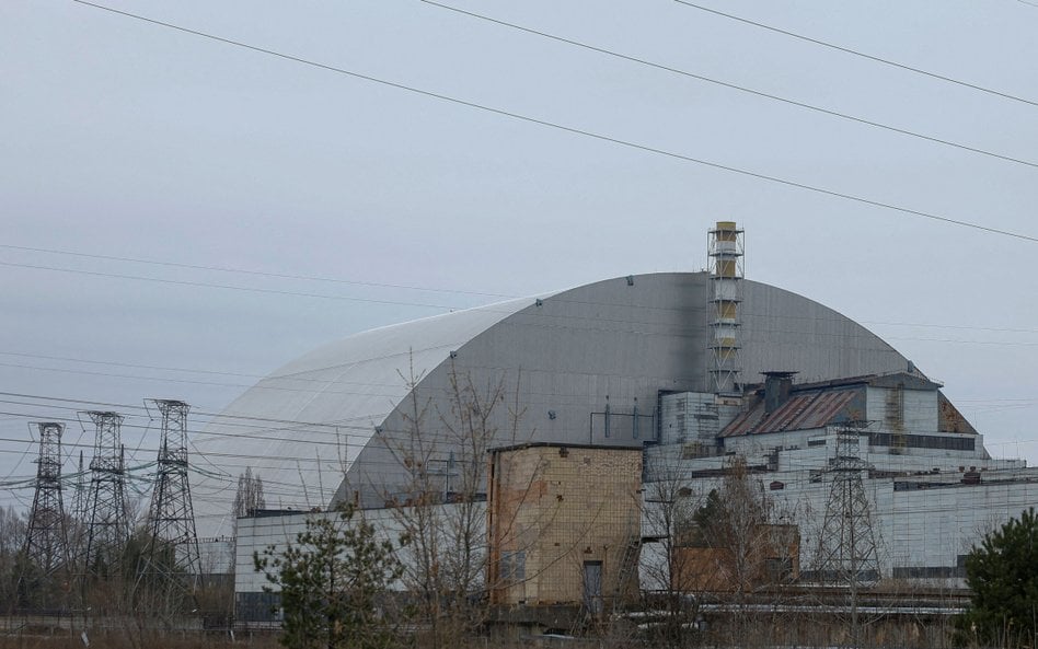 Sarkofag chroniący elektrownię atomową w Czarnobylu