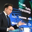 Minister finansów i gospodarki Andrzej Domański podczas Forum Rynku Finansowego, organizowanego prze