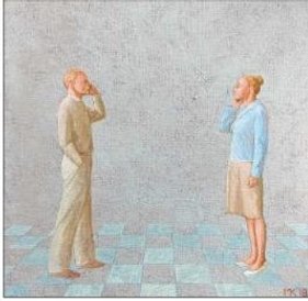 Mikołaj Kasprzyk podarował na aukcję dwa obrazy.