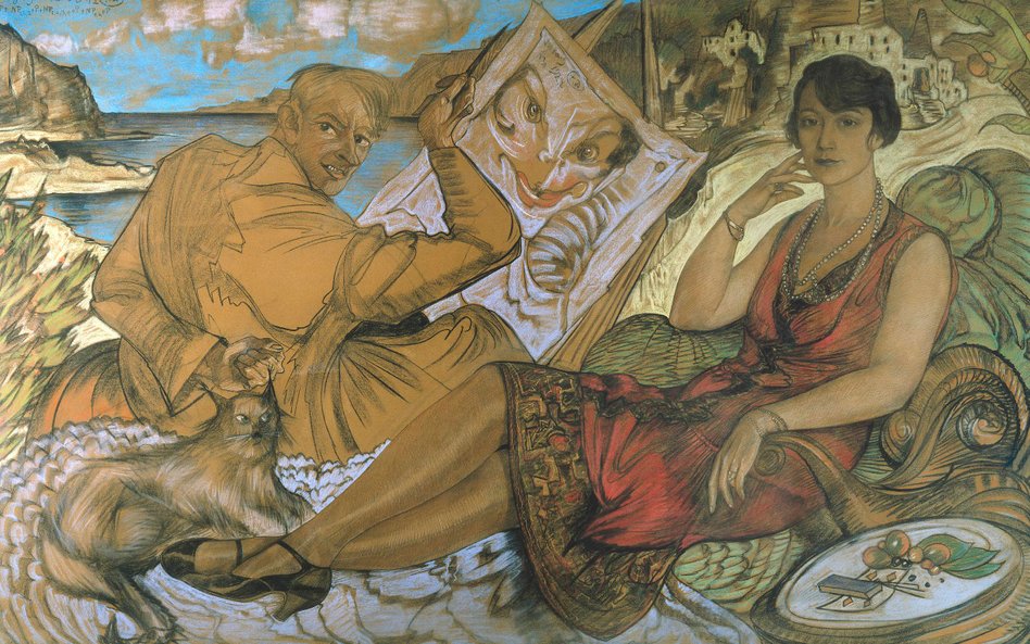 Stanisław Ignacy Witkiewicz (1885–1939) Fałsz kobiety – autoportret z portretem Maryli Grossmanowej,