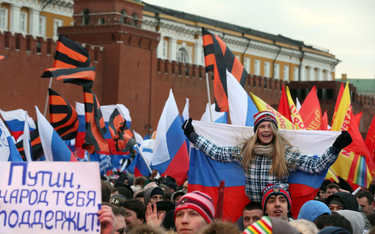 Moskwa, Plac Czerwony. Wiec poparcia dla aneksji Krymu, 18 marca 2014