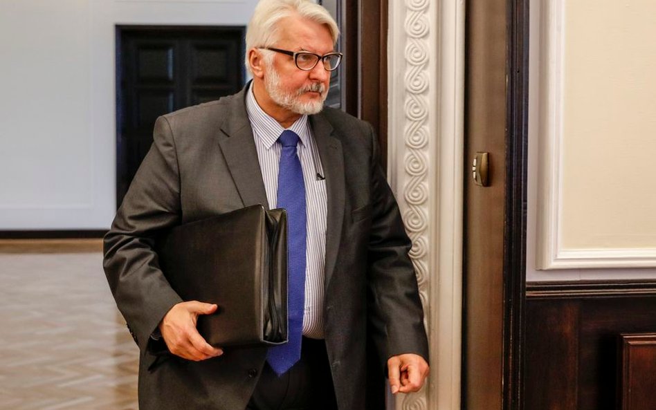 Szef MSZ Witold Waszczykowski