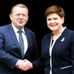 Premier Beata Szydło i premier Danii Lars Lokke Rasmussen