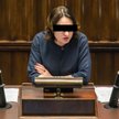 Bożena K. podczas wystąpienia w Sejmie w 2015 r.