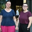 Alicja Sienkiewicz-Prochowicz i Jolanta Sienkiewicz-Prochowicz podczas konferencji prasowej przed we