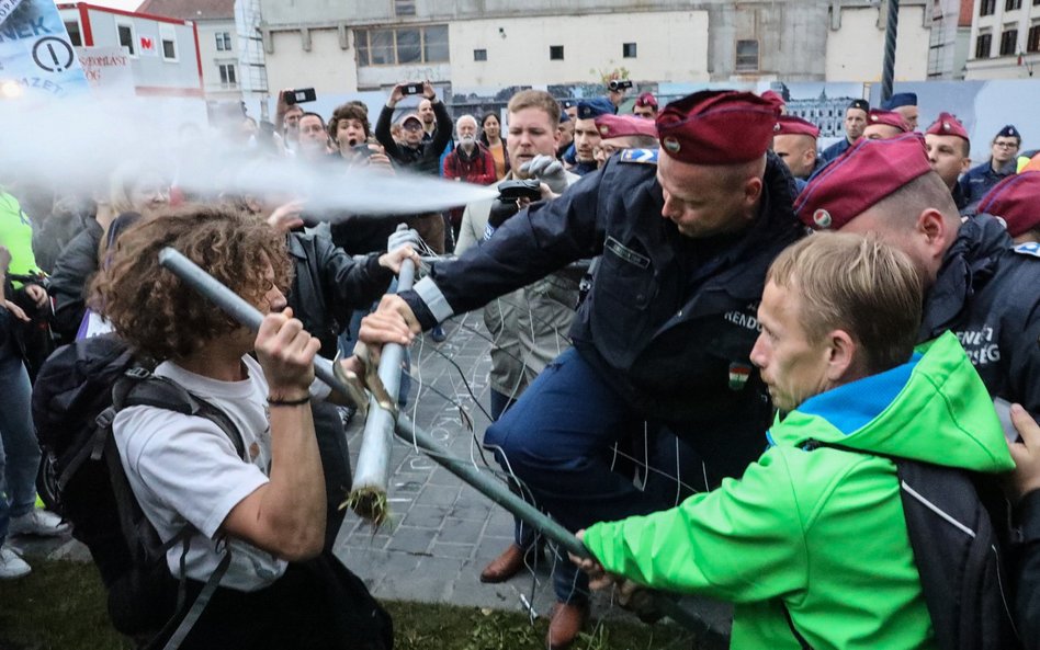 Protest nauczycieli w Budapeszcie