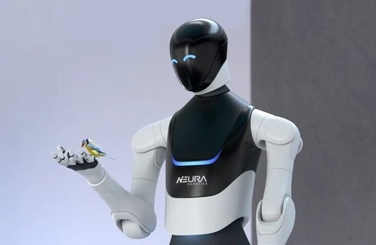 4NE-1, dzieło Neura Robotics, mierzy 170 cm, waży 60 kg i może dźwigać 20 kg. Ma za zadanie towarzys