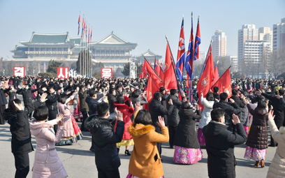 Świętowanie 74. rocznicy powstania Korei Północnej w Pjongjangu