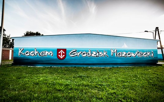 Mural "Kocham Grodzisk Mazowiecki"