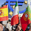 Przed siedzibą Europejskiego Banku Centralnego we Frankfurcie demonstracje odbywają się niemal co dz