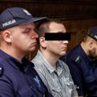 Oskarżony Łukasz T. na sali rozpraw Sądu Okręgowego w Katowicach