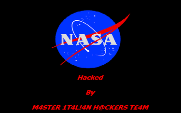 Komunikat na stronie NASA po zhakowaniu strony w 2013 roku