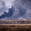Dymy nad Rubiżnem w obwodzie ługańskim