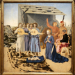 „Narodzenie” Piera alla Francesca znajduje się w londyńskiej National Gallery. Tu zdjęcie z czasów p