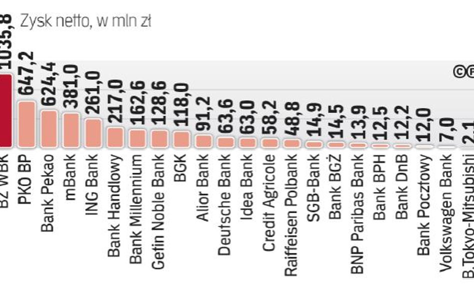 Część banków miała ekstra zyski