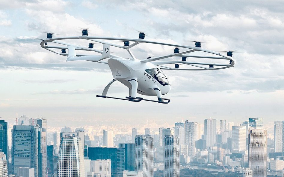 Volocopter kończy testowe loty. Autonomiczny pojazd pasażerski ma mieć zasięg 100 km.