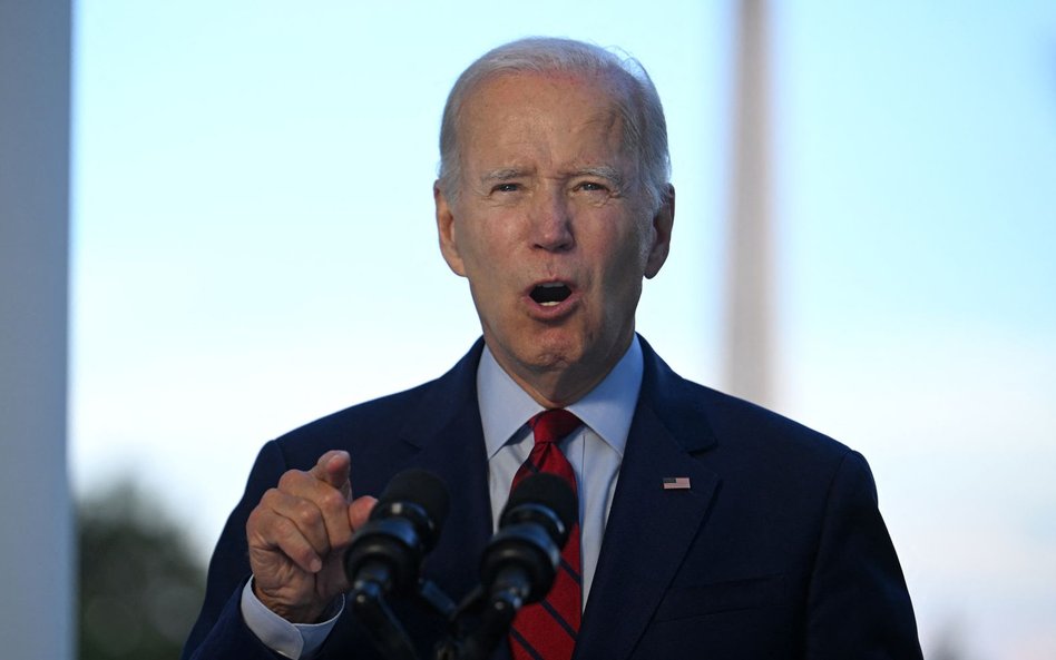 Prezydent USA Joe Biden ogłaszający zlikwidowanie Ajmana az-Zawahiriego