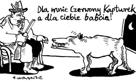 Komentarz rysunkowy. Dla mnie Czerwony Kapturek